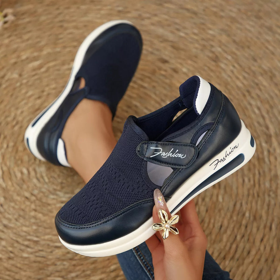 Breathable Mesh Wedge Sneakers Apparel and Accessories