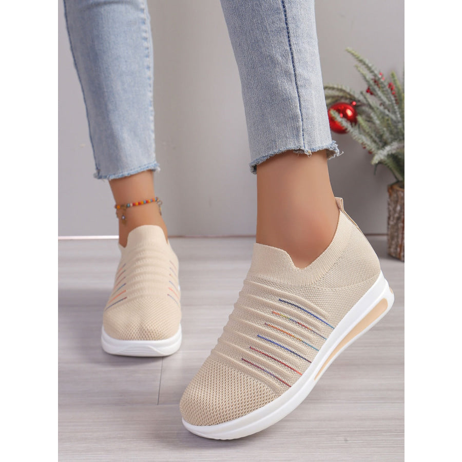 Breathable Mesh Wedge Sneakers Apparel and Accessories