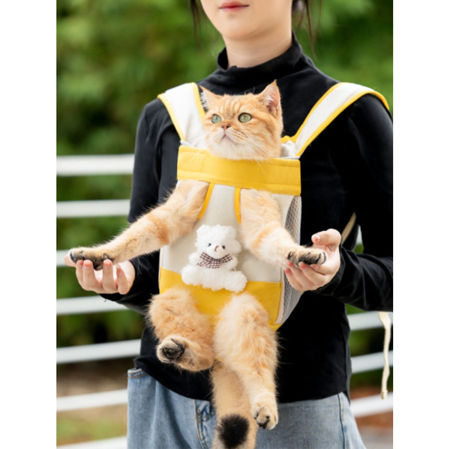 Breathable Pet Carrier Front Pack Yellow / S Apparel and Accessories
