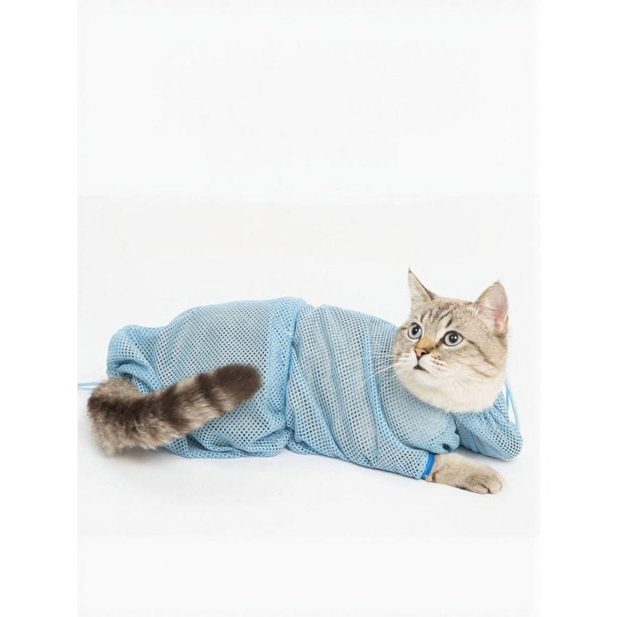 Breathable Pet Grooming Bath Bag Sky Blue / One Size Apparel and Accessories