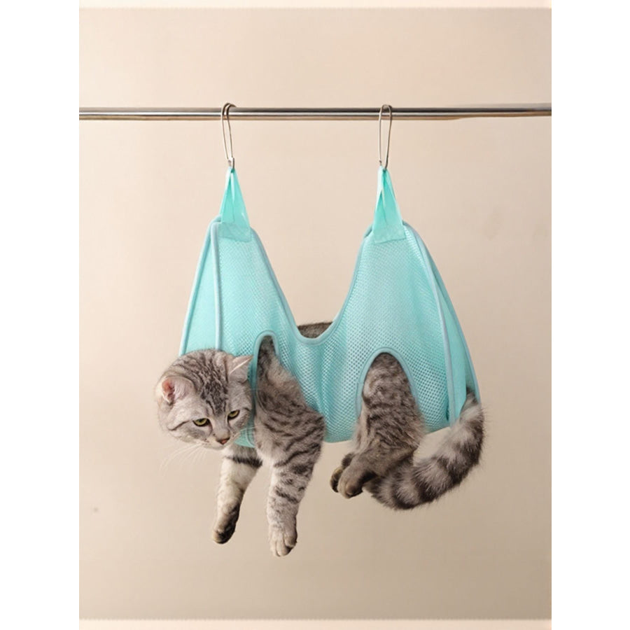 Breathable Pet Grooming Hammock for Showering Mint Blue / S Apparel and Accessories
