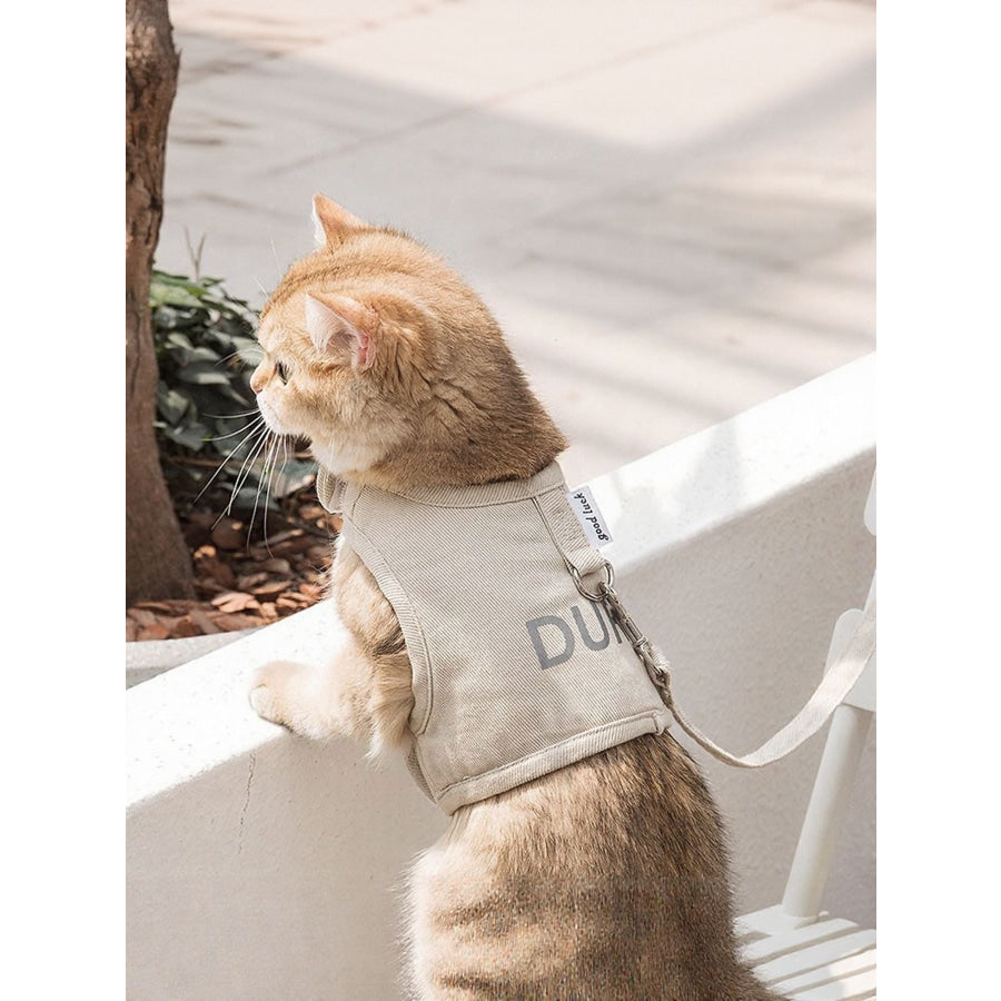 Breathable Pet Harness Leash Set Dust Storm / S Apparel and Accessories