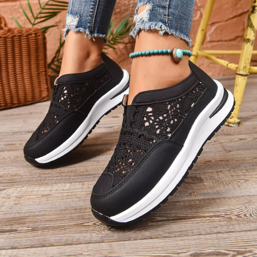 Breathable Round Toe Slip-Ons Apparel and Accessories