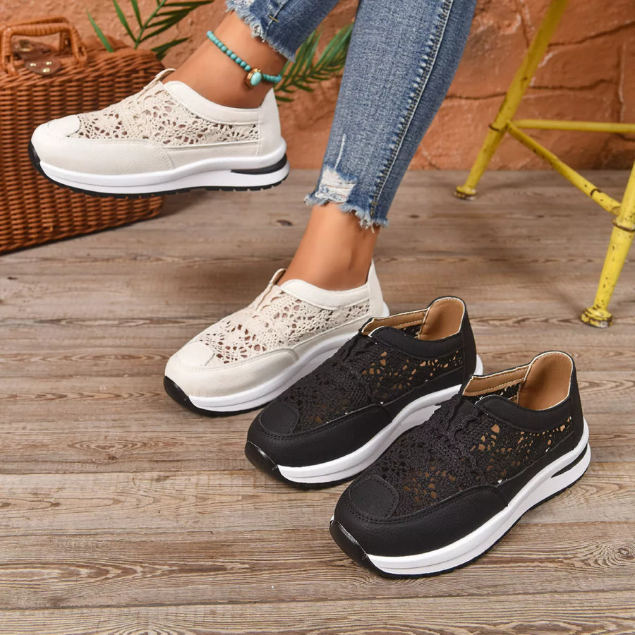 Breathable Round Toe Slip-Ons Apparel and Accessories