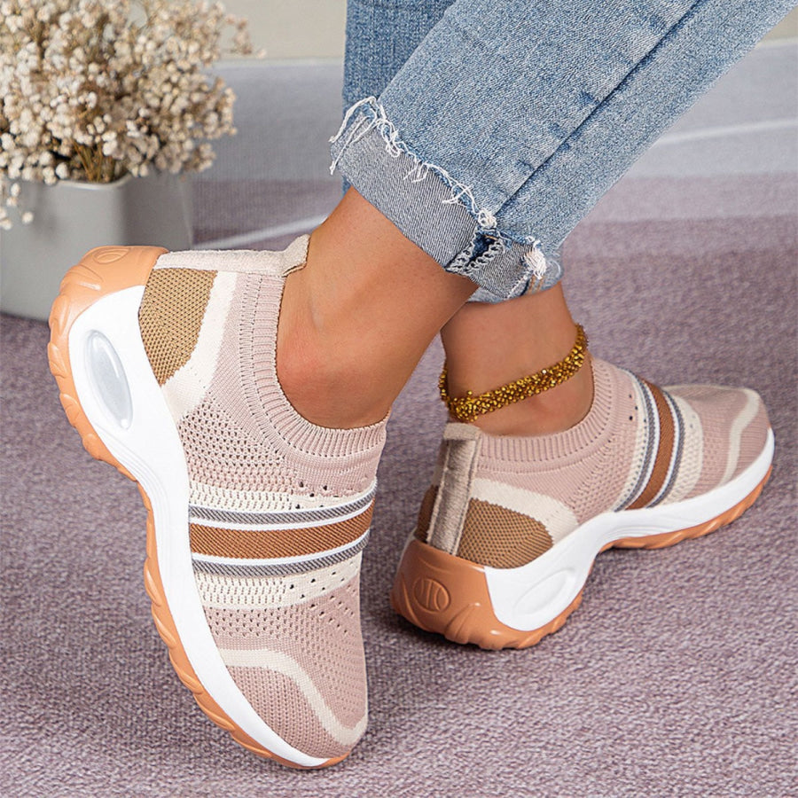 Breathable Round Toe Sneakers Apparel and Accessories