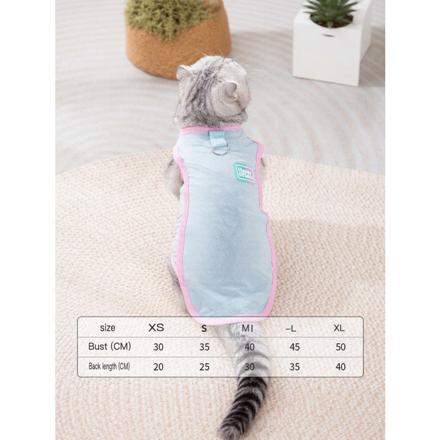 Breathable Summer Pet Top Light Blue / XS Apparel and Accessories