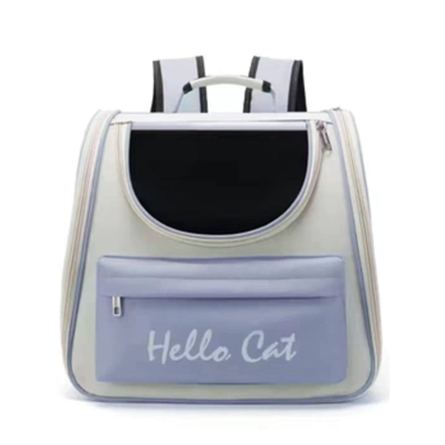 Breathable Transparent Pet Carrier Backpack Blue / One Size Apparel and Accessories