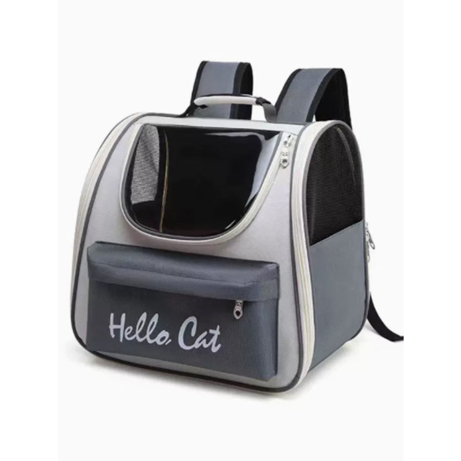 Breathable Transparent Pet Carrier Backpack Grey / One Size Apparel and Accessories