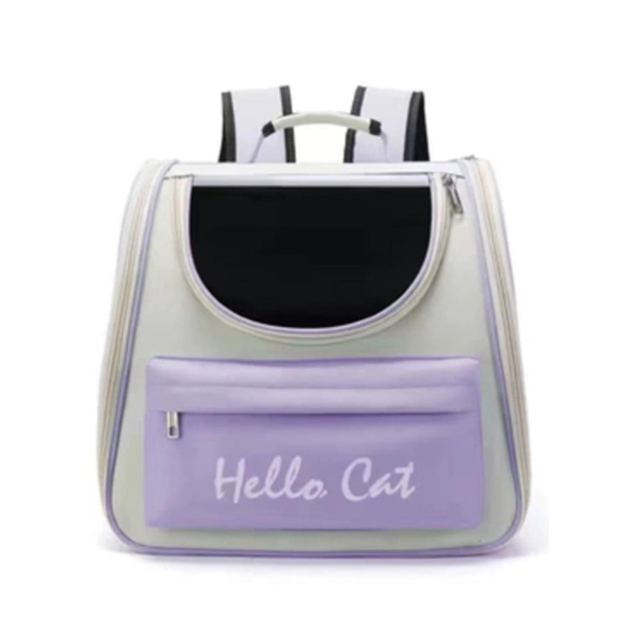 Breathable Transparent Pet Carrier Backpack Purple / One Size Apparel and Accessories