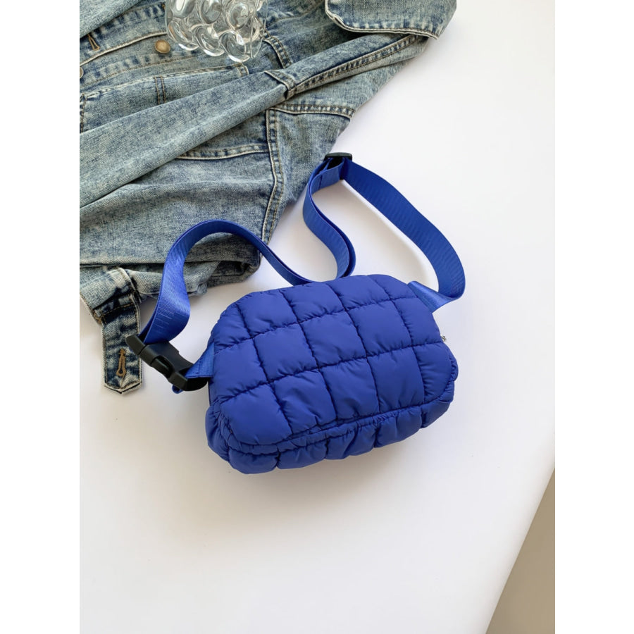 Bubble Texture Adjustable Strap Crossbody Bag Apparel and Accessories