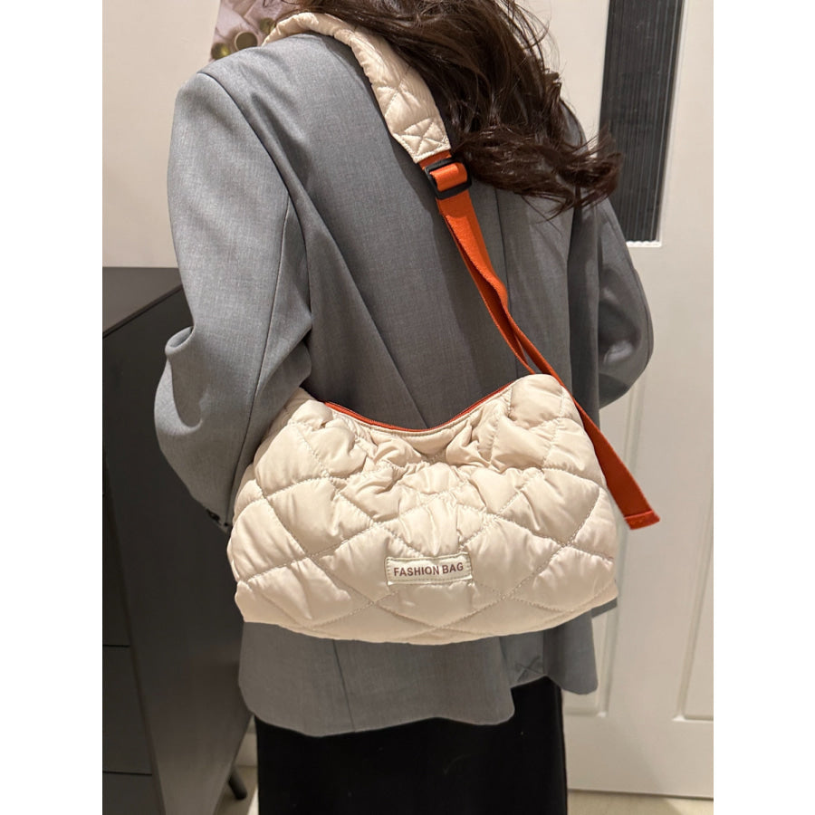 Bubble Texture Adjustable Strap Crossbody Bag Apparel and Accessories