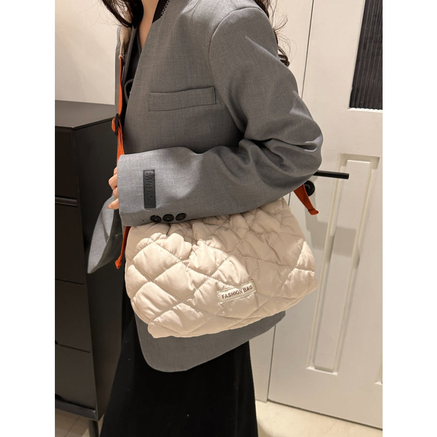 Bubble Texture Adjustable Strap Crossbody Bag Apparel and Accessories