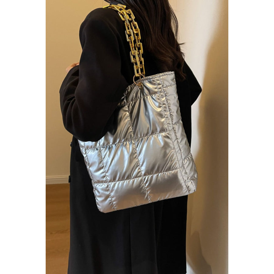 Bubble Texture Chain Handbag Apparel and Accessories