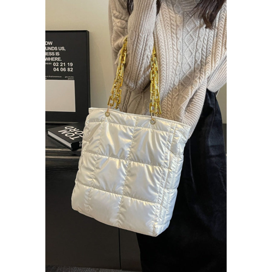 Bubble Texture Chain Handbag Apparel and Accessories