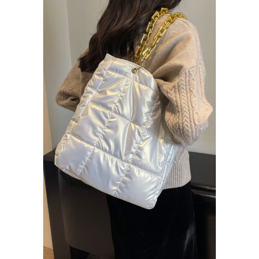 Bubble Texture Chain Handbag Apparel and Accessories