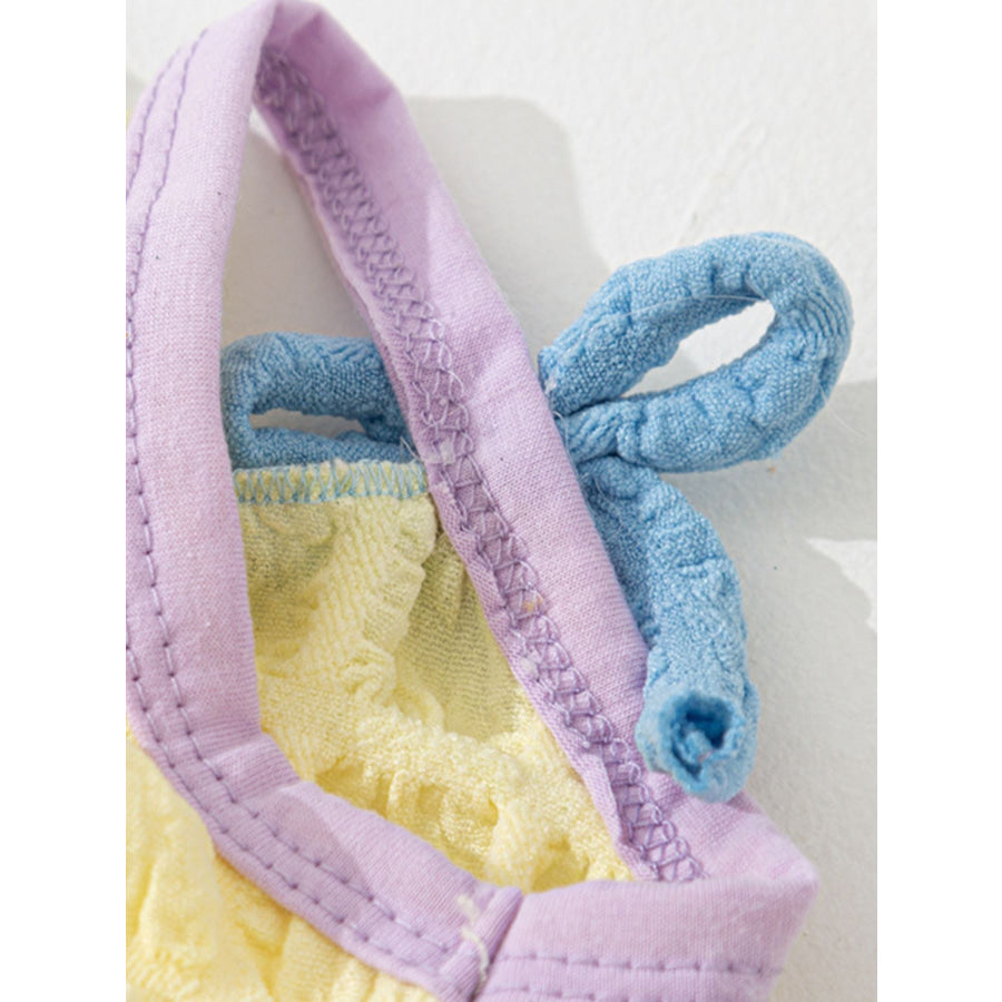 Bubble Textured Tie Shoulder Pet Top Apparel and Accessories