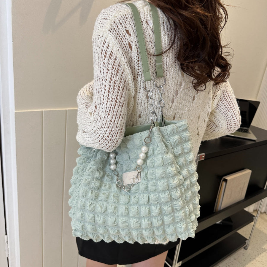 Bubble Textured Tote Bag Apparel and Accessories