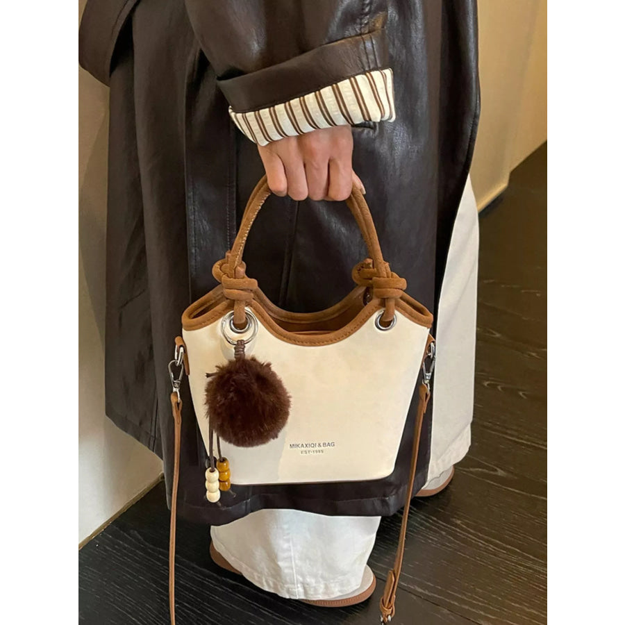 Bucket Crossbody Bag Off-white / One Size Apparel and Accessories