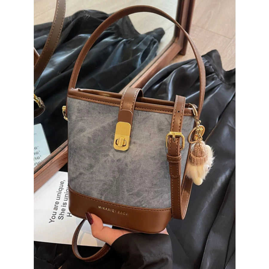 Bucket Crossbody Bag Blue / One Size Apparel and Accessories