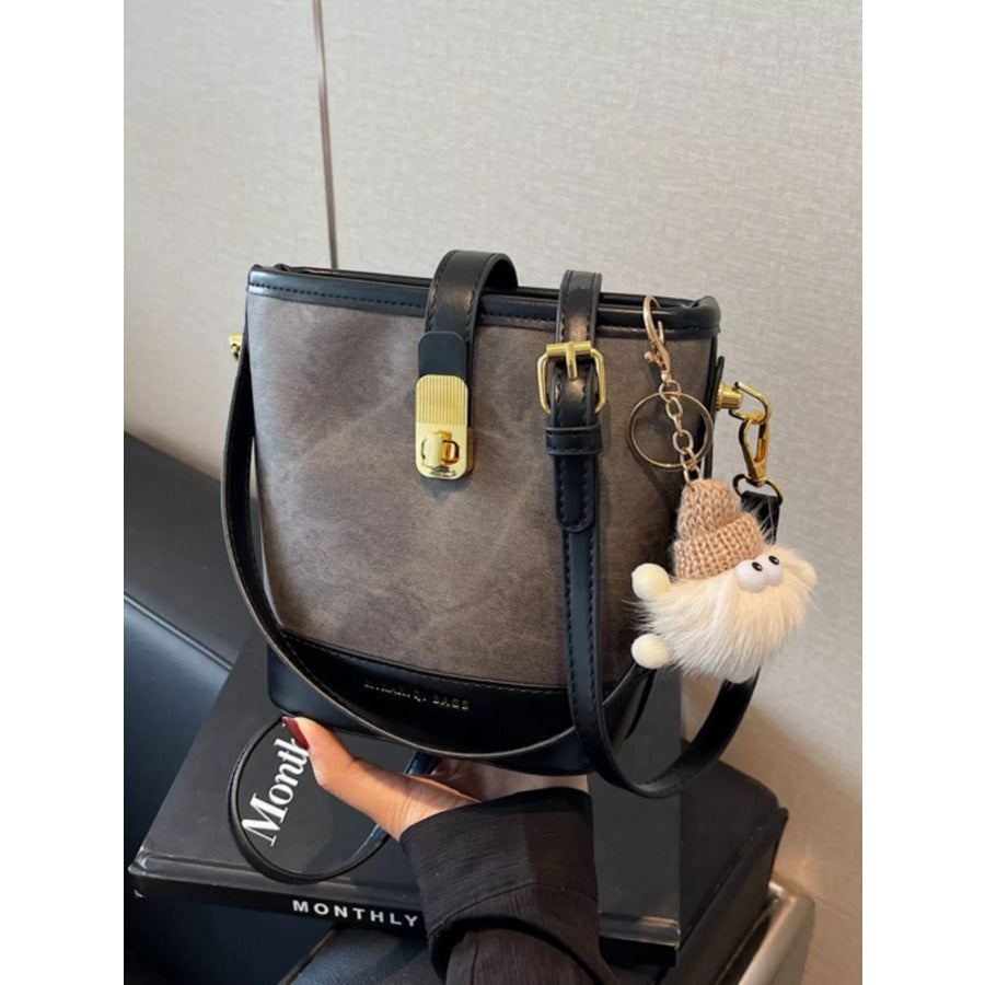 Bucket Crossbody Bag Dark Brown / One Size Apparel and Accessories