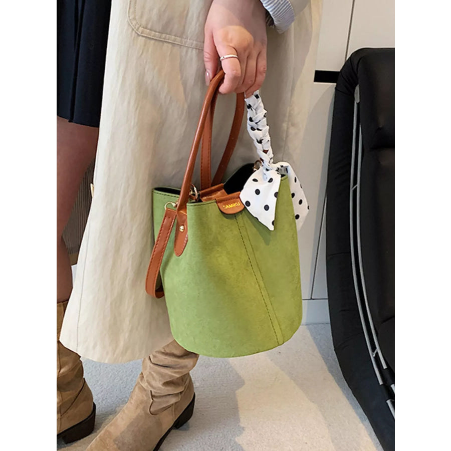 Bucket Crossbody Bag Green / ONESIZE Apparel and Accessories