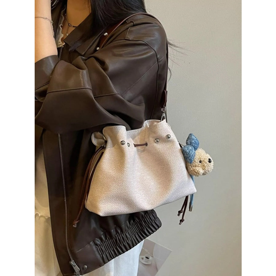 Bucket Crossbody Bag Off-white / One Size Apparel and Accessories