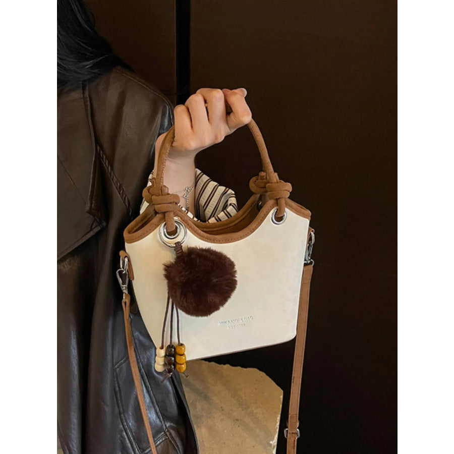Bucket Crossbody Bag Off-white / One Size Apparel and Accessories