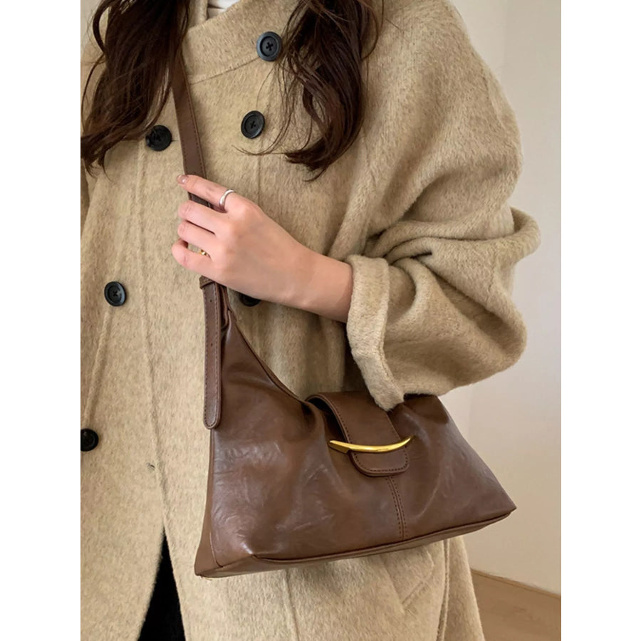 Buckle Adjustable Strap Crossbody Bag Apparel and Accessories