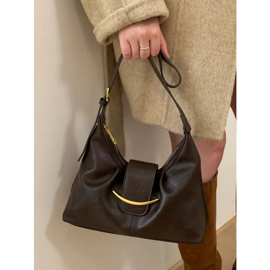 Buckle Adjustable Strap Crossbody Bag Apparel and Accessories