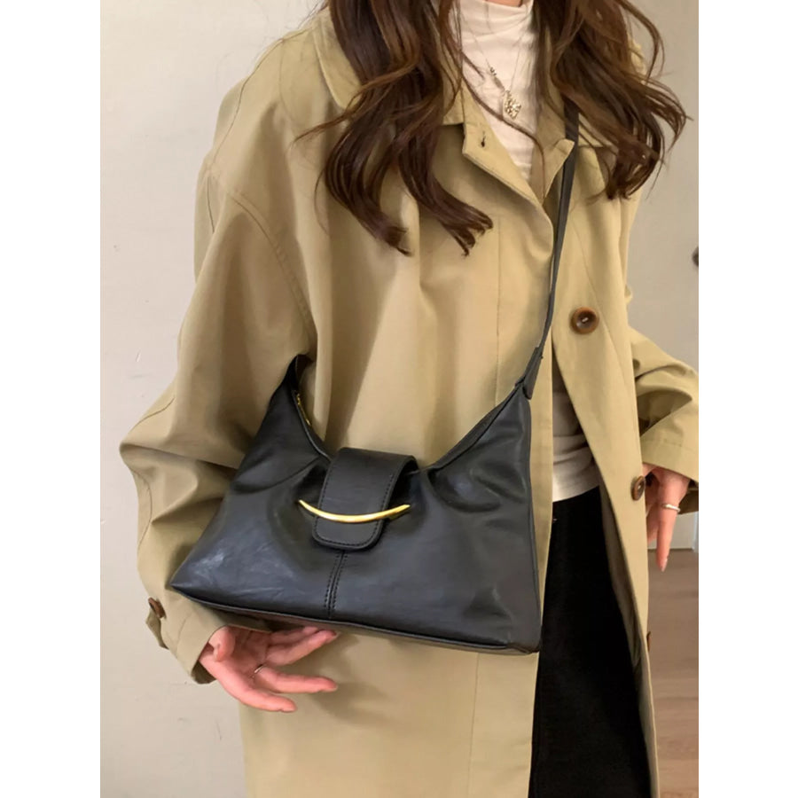 Buckle Adjustable Strap Crossbody Bag Apparel and Accessories