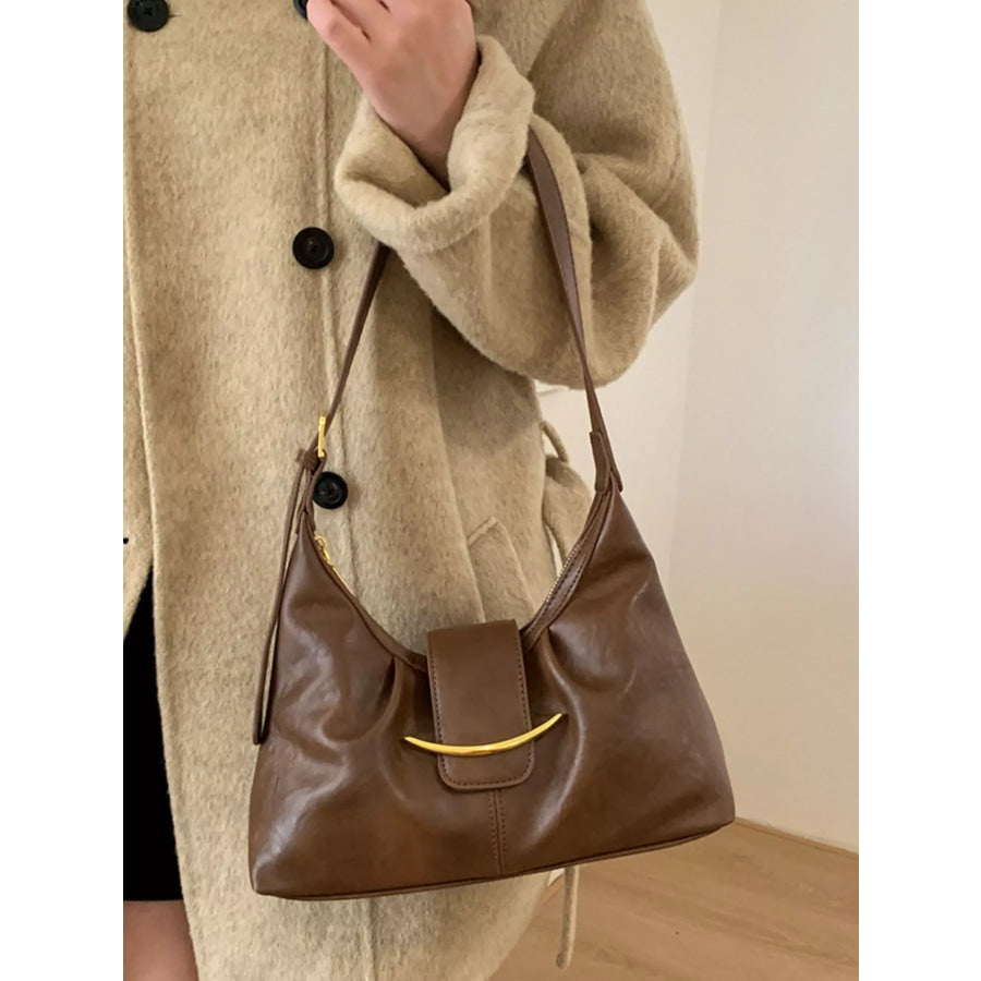 Buckle Adjustable Strap Crossbody Bag Apparel and Accessories
