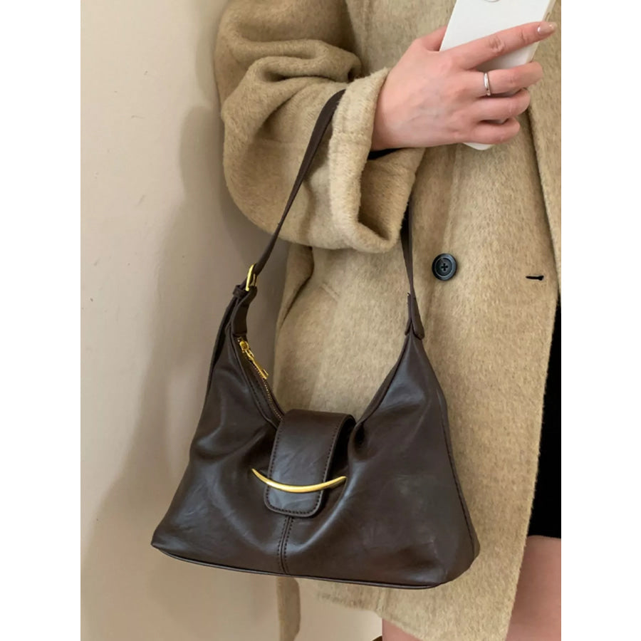 Buckle Adjustable Strap Crossbody Bag Apparel and Accessories