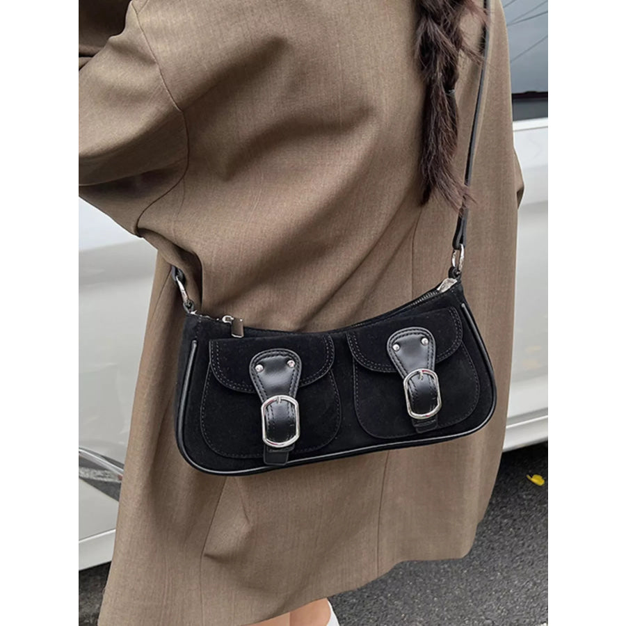 Buckle Decor Shoulder Bag Apparel and Accessories