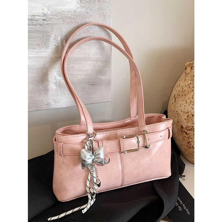 Buckle Decor Shoulder Bag Apparel and Accessories