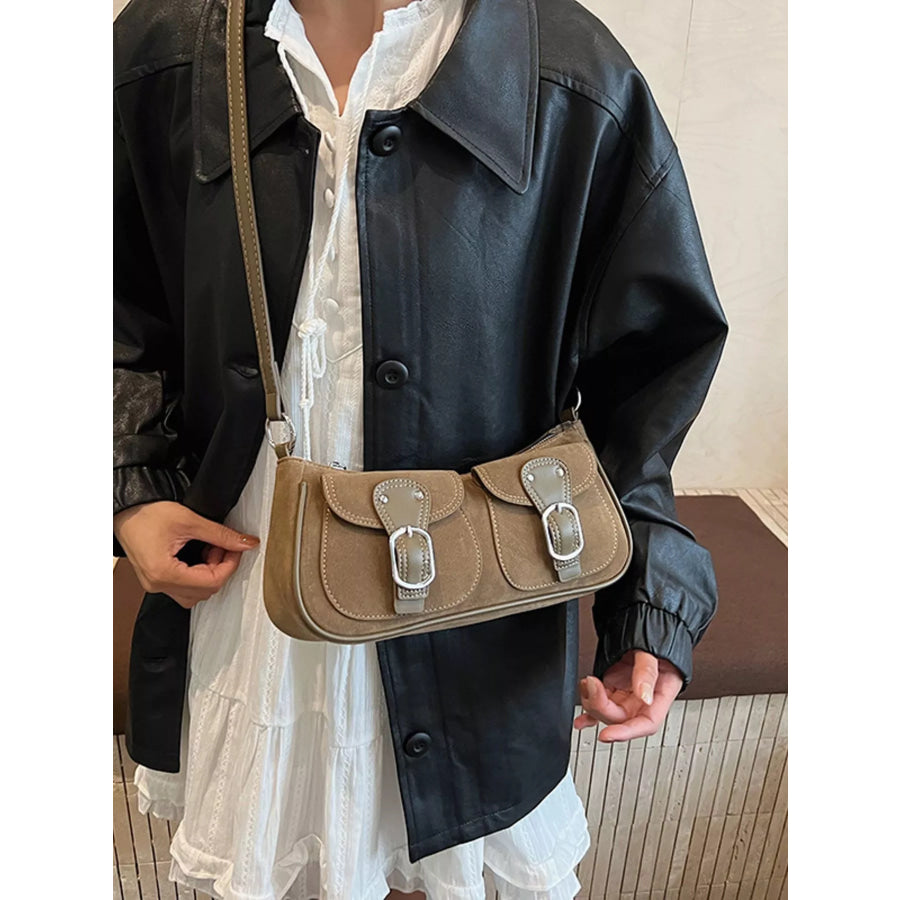 Buckle Decor Shoulder Bag Apparel and Accessories