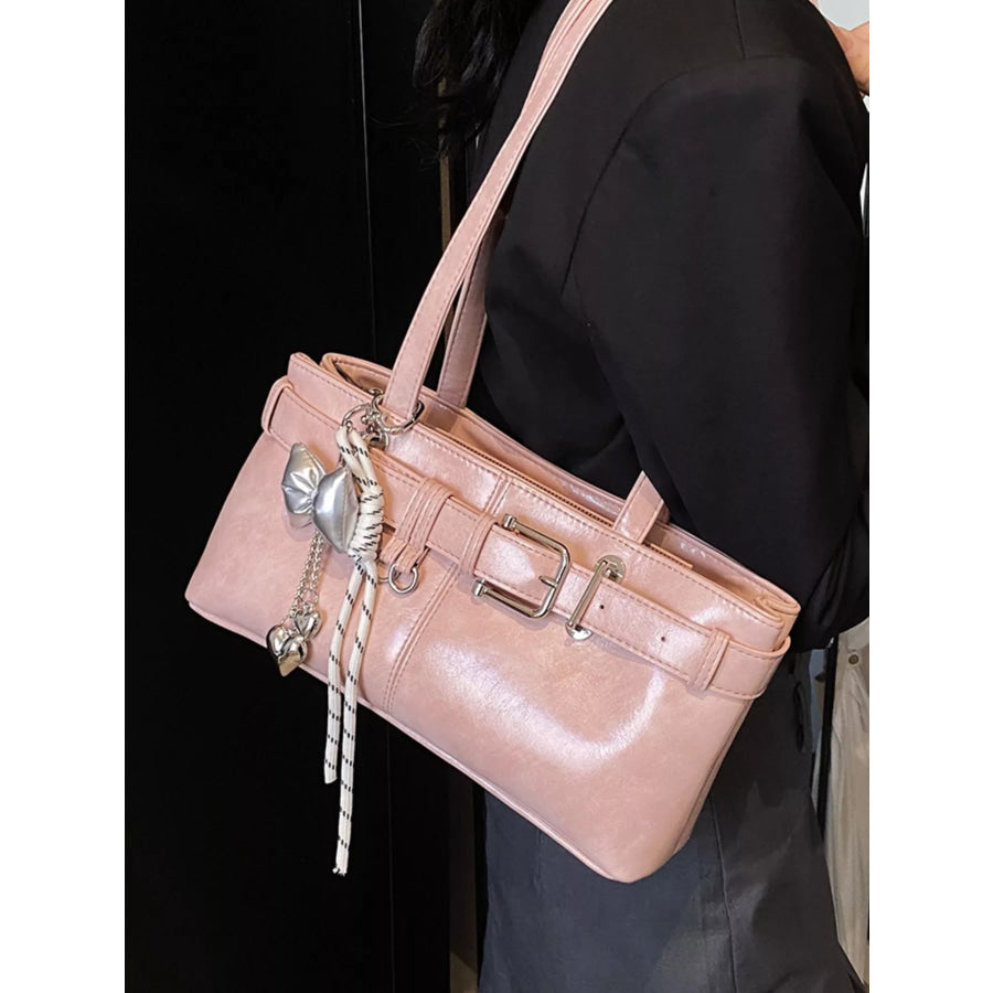 Buckle Decor Shoulder Bag Apparel and Accessories
