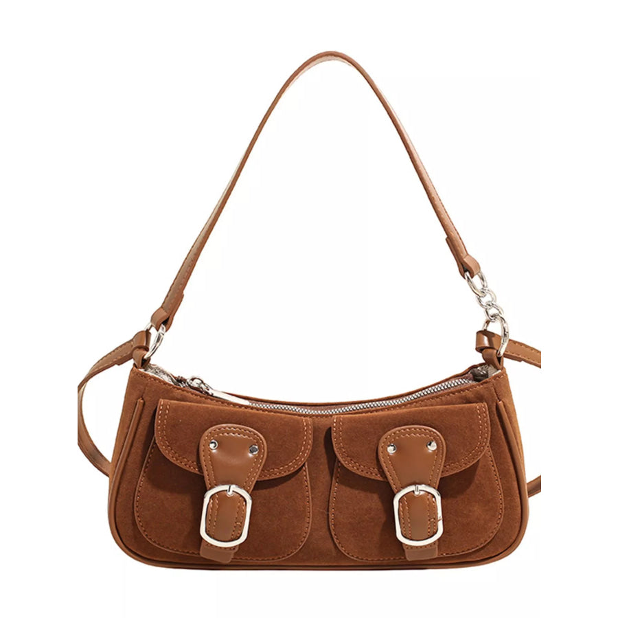 Buckle Decor Shoulder Bag Apparel and Accessories