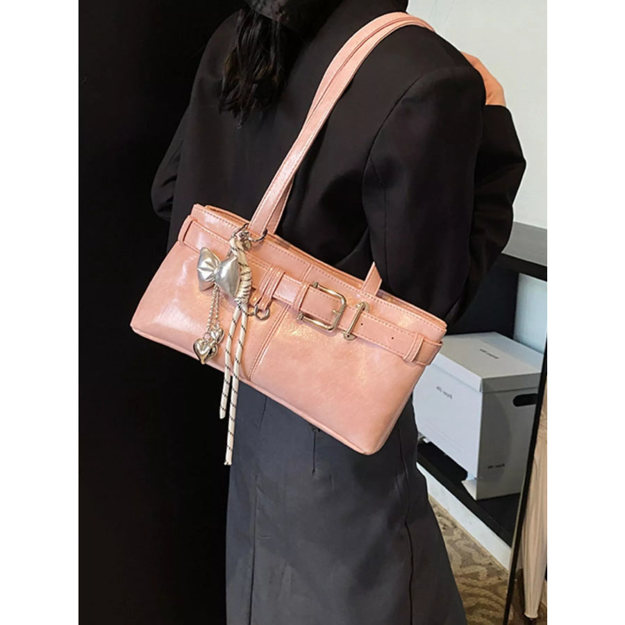 Buckle Decor Shoulder Bag Apparel and Accessories