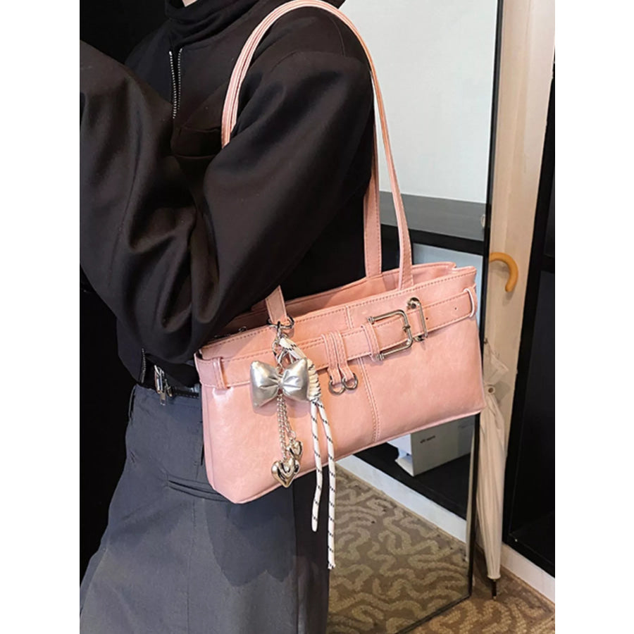 Buckle Decor Shoulder Bag Apparel and Accessories