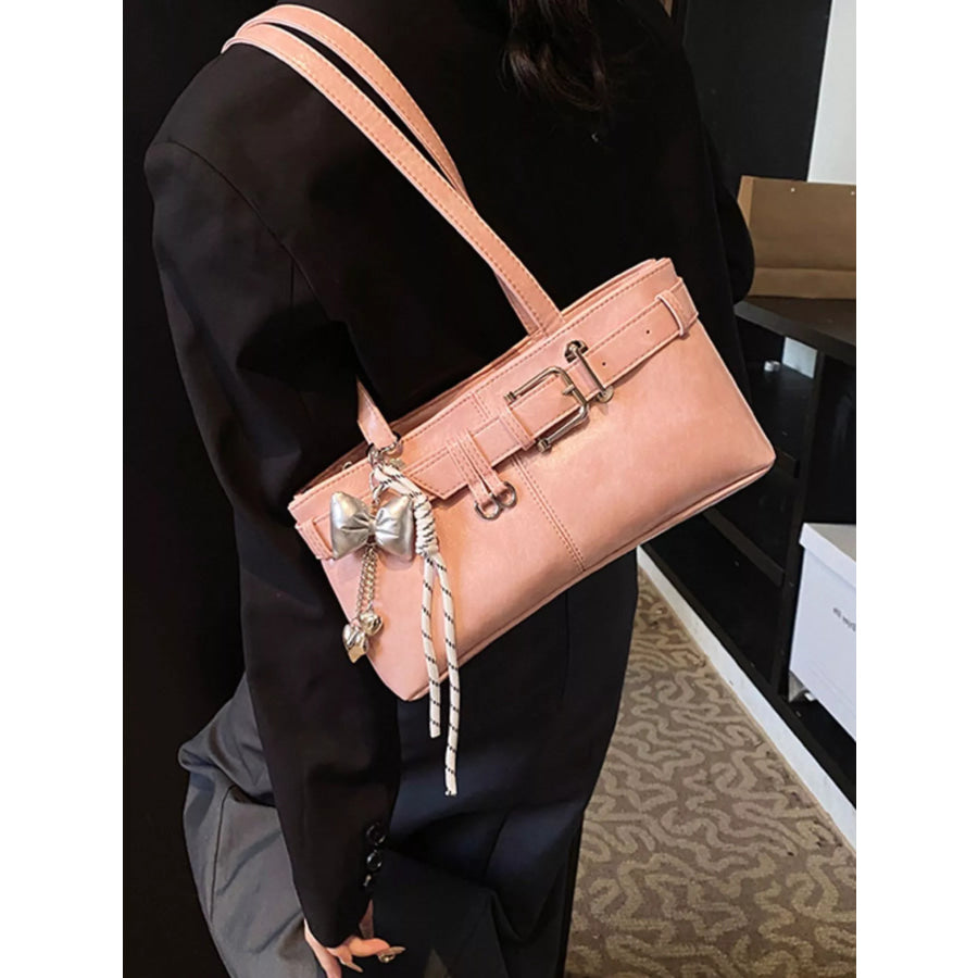 Buckle Decor Shoulder Bag Apparel and Accessories