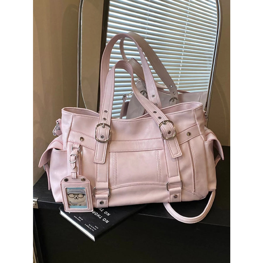 Buckle Decor Shoulder Bag Apparel and Accessories