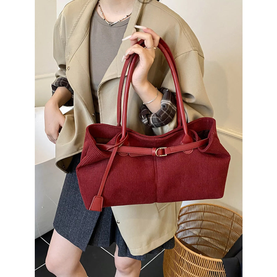 Buckle Decor Shoulder Bag Apparel and Accessories