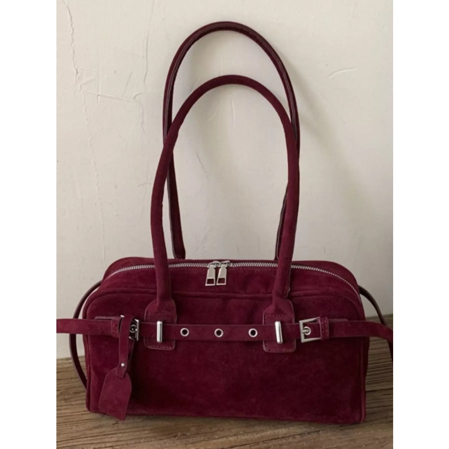 Buckle Decor Shoulder Bag Apparel and Accessories
