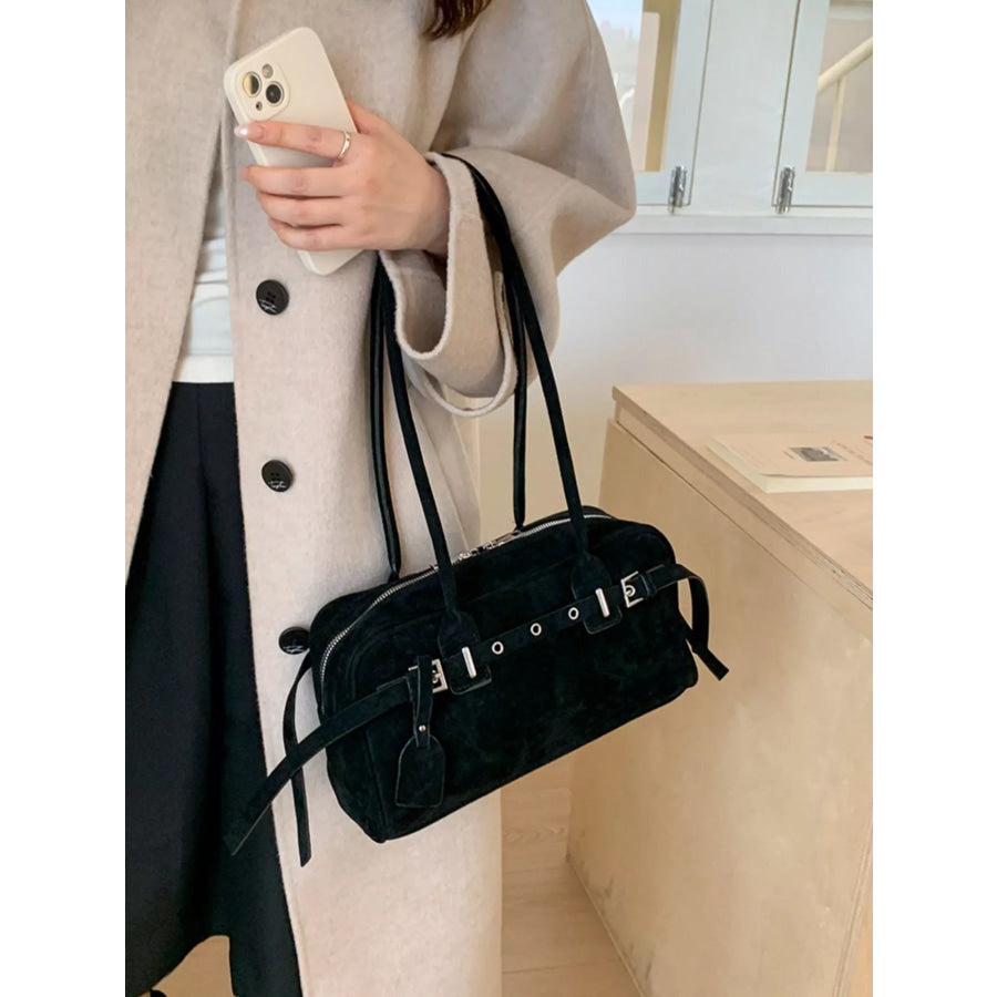 Buckle Decor Shoulder Bag Apparel and Accessories