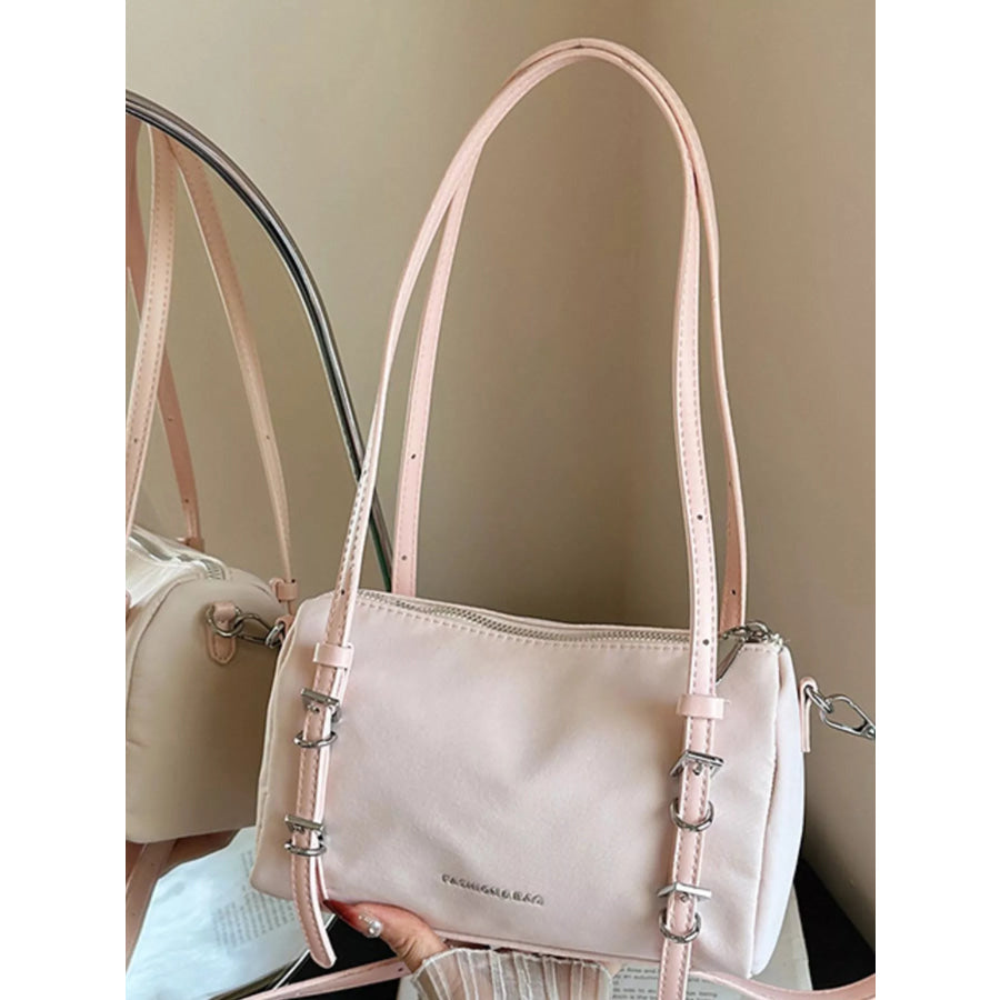 Buckle Detail Shoulder Bag Pink / onesize Apparel and Accessories