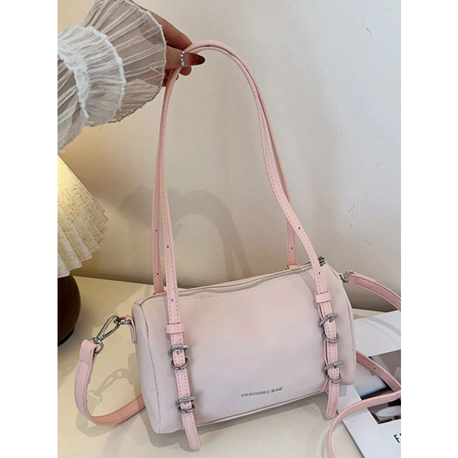 Buckle Detail Shoulder Bag Pink / onesize Apparel and Accessories