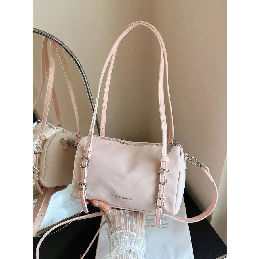Buckle Detail Shoulder Bag Pink / onesize Apparel and Accessories