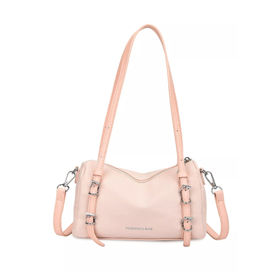 Buckle Detail Shoulder Bag Pink / onesize Apparel and Accessories