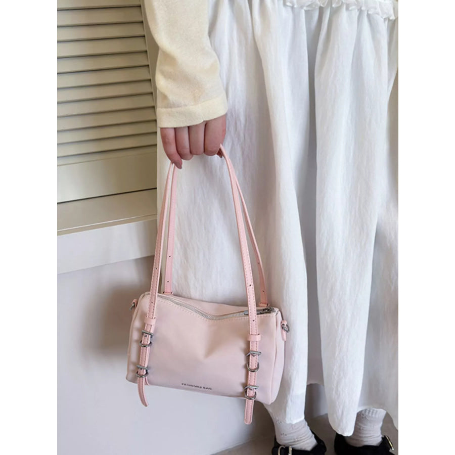 Buckle Detail Shoulder Bag Pink / onesize Apparel and Accessories