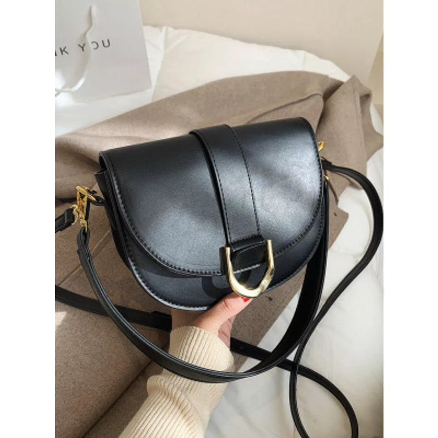 Buckle Flap Crossbody Bag Apparel and Accessories